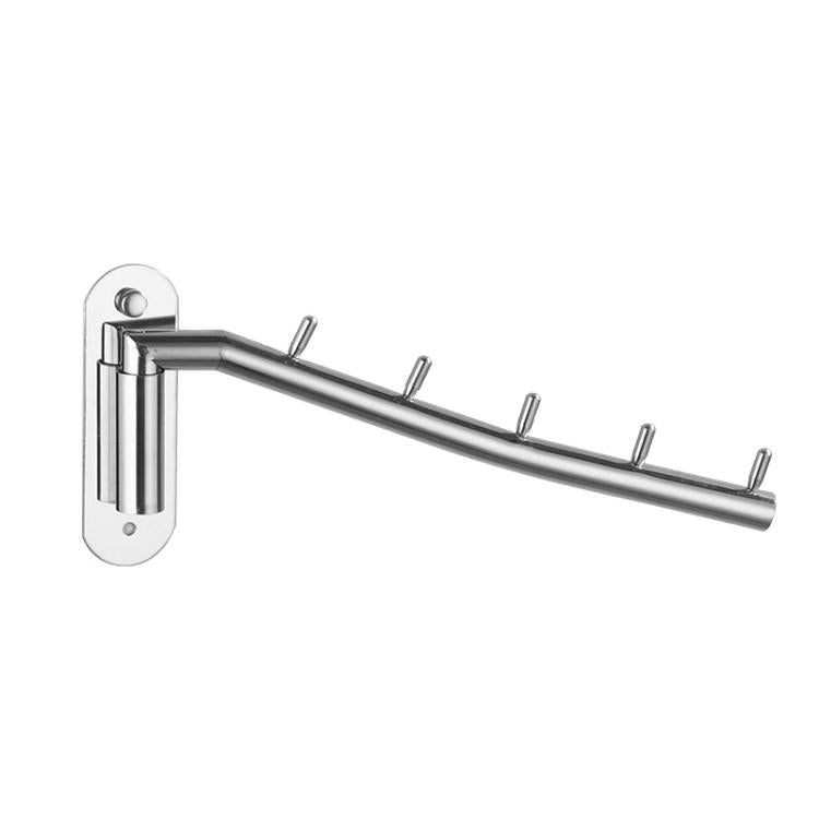 180-Degree Rotating Wall Mounted Hook 304 Stainless Steel Swivel Hanger For Towels & Clothes - Bright Color
