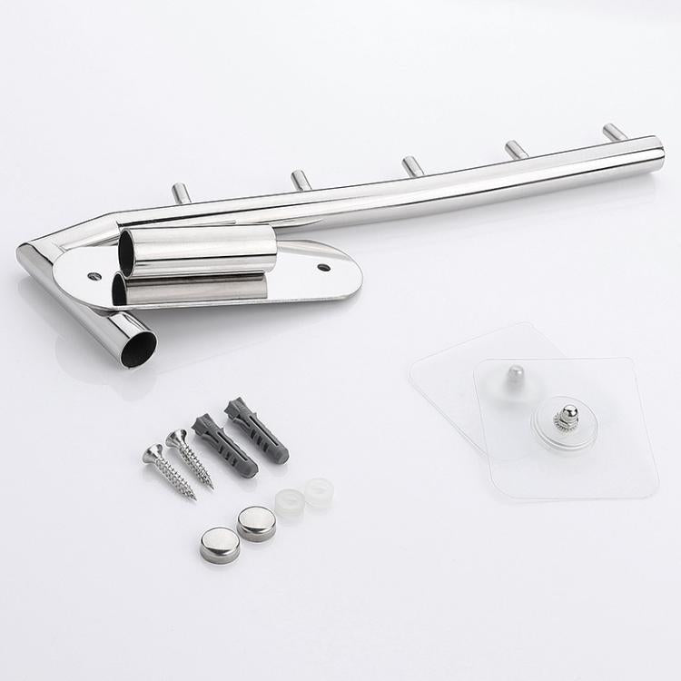 180-Degree Rotating Wall Mounted Hook 304 Stainless Steel Swivel Hanger For Towels & Clothes - Bright Color