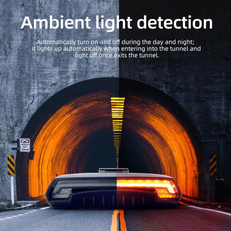 MEILAN X5 Smart Remote-Controlled Cycling Laser Tail Light Bicycle Turn Signal LED Warning Light