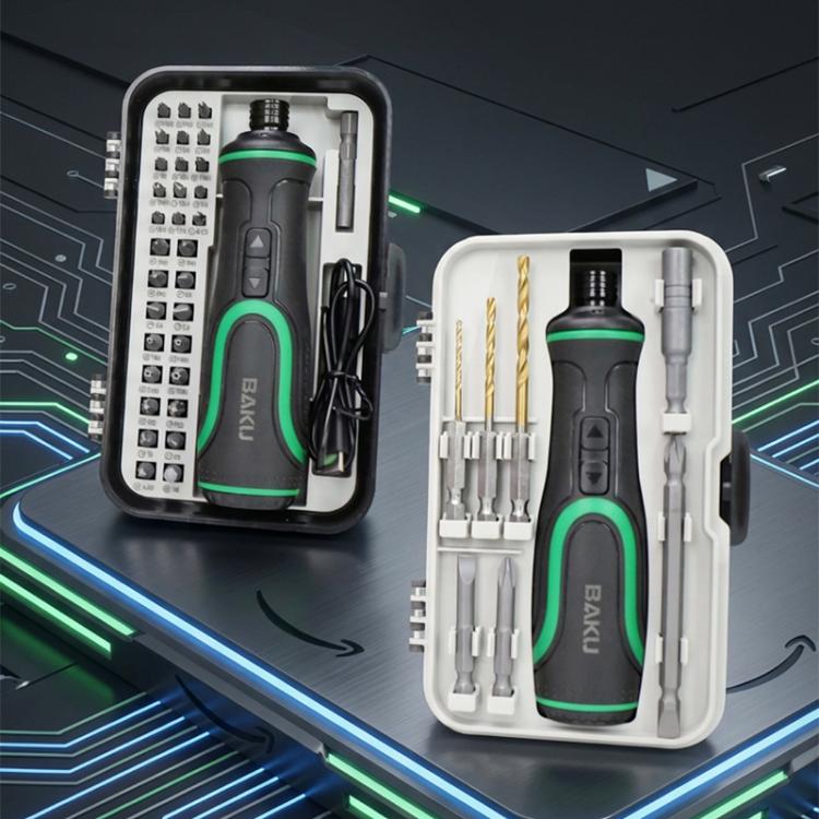BAKU 41-In-1 Electric Screwdriver Set With USB-C Charging & Dual LED Lights For Home Repair, Electronics - BA-0001