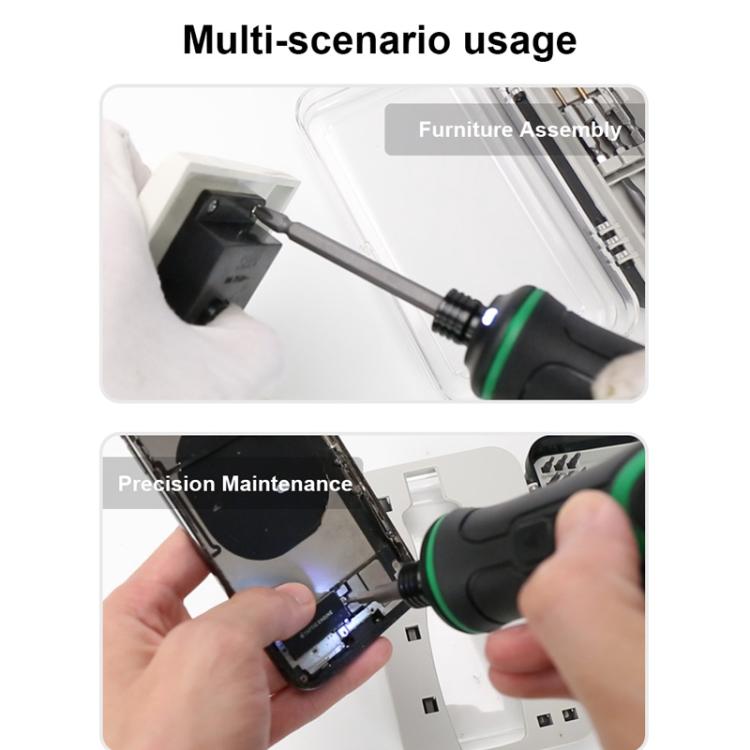 BAKU 41-In-1 Electric Screwdriver Set With USB-C Charging & Dual LED Lights For Home Repair, Electronics - BA-0001