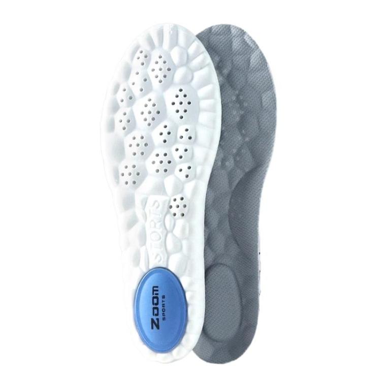ZOOM Sports Air Cushion Shock Absorption Breathable Odor-Resistant Arch Support Insoles, Size: 45-46