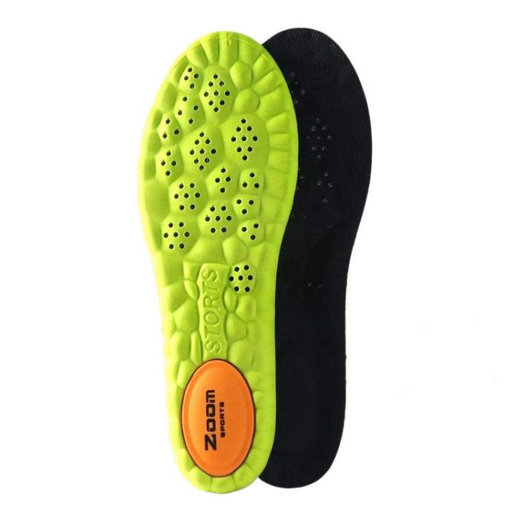 ZOOM Sports Air Cushion Shock Absorption Breathable Odor-Resistant Arch Support Insoles, Size: 45-46