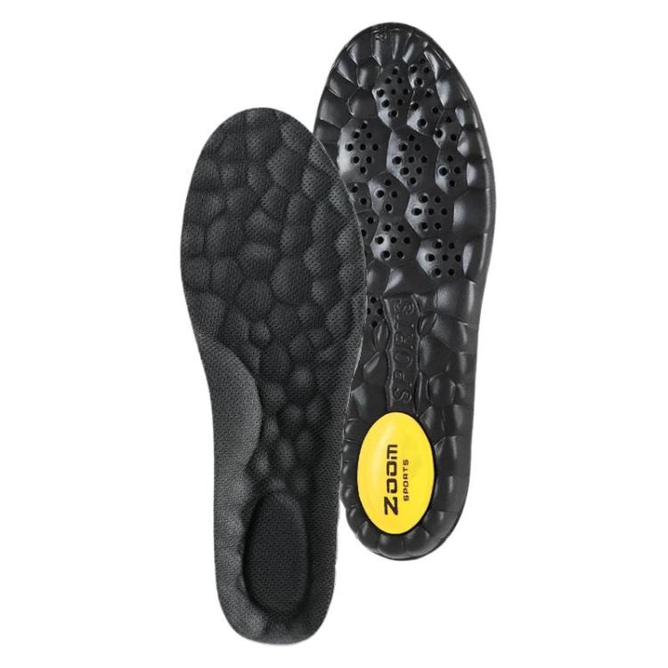 ZOOM Sports Air Cushion Shock Absorption Breathable Odor-Resistant Arch Support Insoles, Size: 45-46