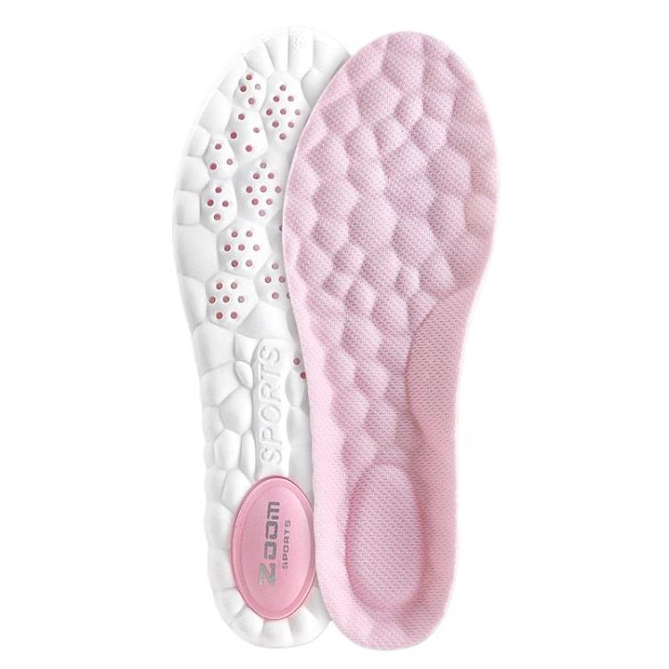 ZOOM Sports Air Cushion Shock Absorption Breathable Odor-Resistant Arch Support Insoles, Size: 45-46