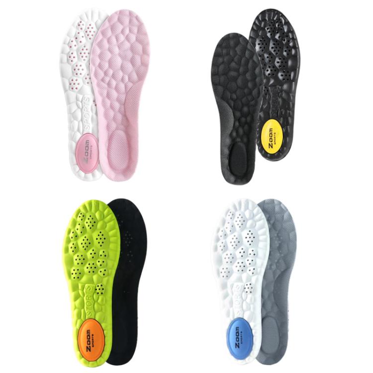 ZOOM Sports Air Cushion Shock Absorption Breathable Odor-Resistant Arch Support Insoles, Size: 45-46