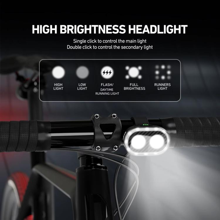 CYCLAMI CY300T Front+Rear Light Bicycle Light Smart Sensor Road Mountain Bike Light