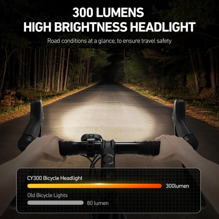 CYCLAMI CY300T Front+Rear Light Bicycle Light Smart Sensor Road Mountain Bike Light