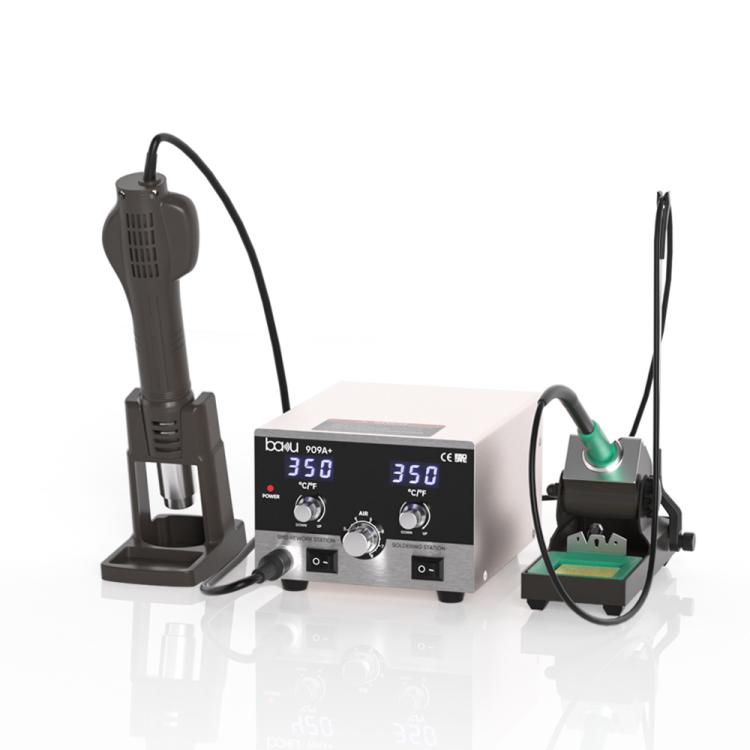 BAKU BA-909A+ 800W Digital Hot Air Rework Station & Soldering Iron 2-in-1, with Temp Lock, Sleep Mode for Phone/PCB Repair