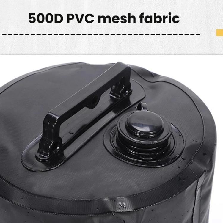 20L Outdoor Tent Water-Filled Base Sandbag Bag Weighted Water Bag Bucket Stabilizer - Black