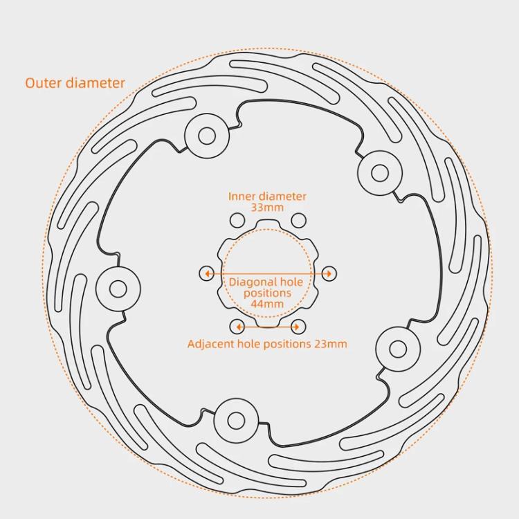 CYCLAMI CAR6 180mm Fully Enclosed Bike Six-Hole Carbon Fiber Brake Disc