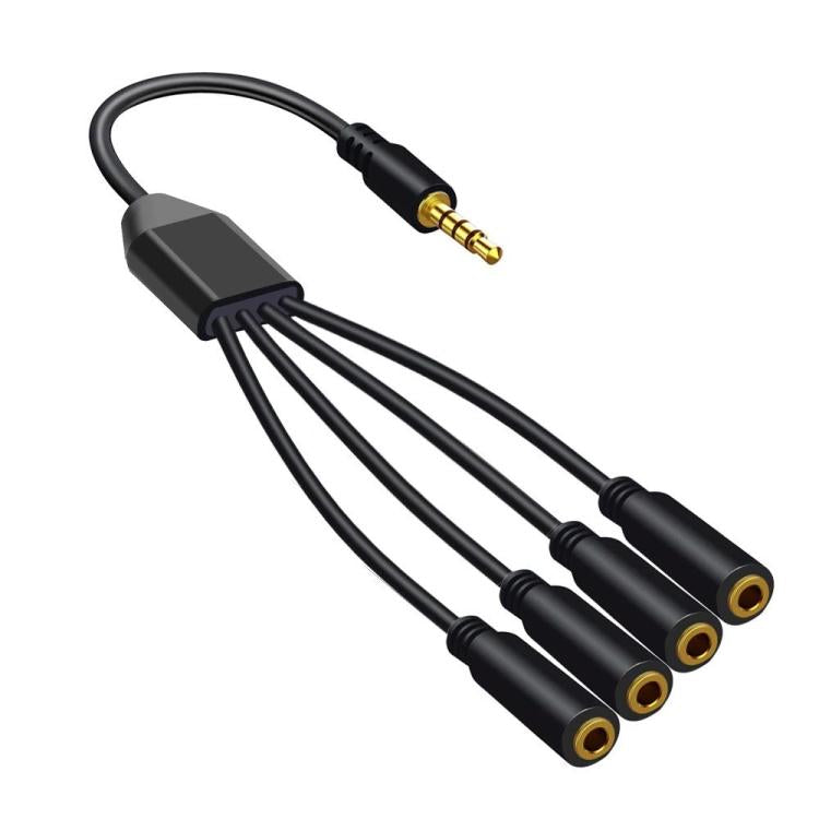 3.5mm Laptop Headphone AUX Adapter Cable, Specifications: 1 To 4