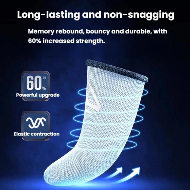 Shezi 2pairs E-Sports Gaming Finger Cots Breathable Sweat-Proof Anti-Slip Finger Sleeves
