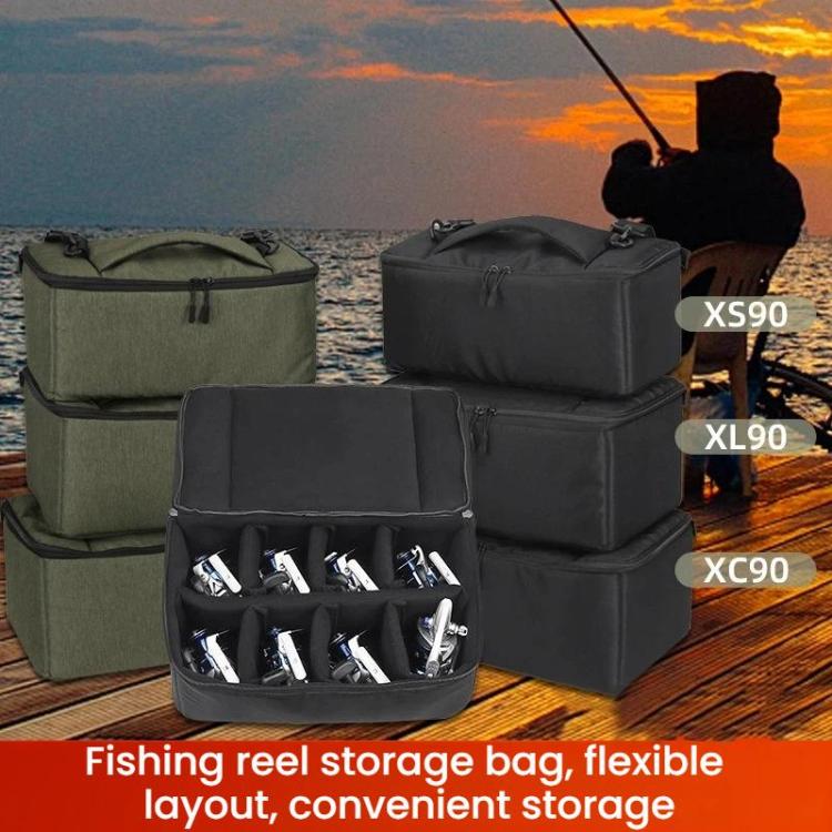 Spinning Reel Electric Winch Lure Reel Fishing Accessory Storage Bag, Color: XC90 Black