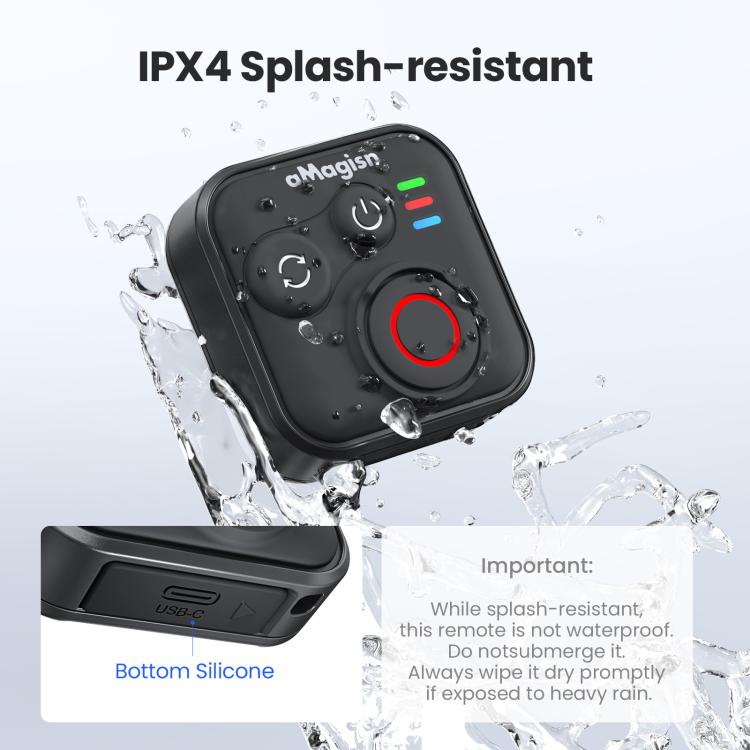 aMagisn Bluetooth Remote Controller 3.0 Universal Version For Insta360, GoPro Hero, Android/ios Smartphones, DJI OSMO 360, Action 6/5 Pro/4