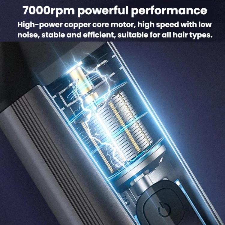 Portable Electric Digital Display Hair Clipper Multifunctional Hair & Nose Trimmer - Gold