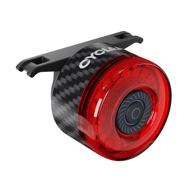 CYCLAMI CY120 Bicycle Smart Braking Carbon Fiber Vibration Sensing Rear Light Warning Light