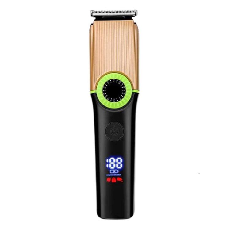 5 In 1 Multifunctional Rechargeable Hair Clipper With Digital Display IPX6 Waterproof Nose & Body Hair Trimmer - Black