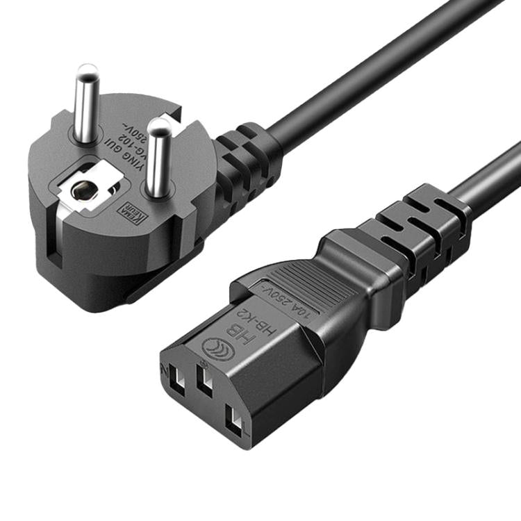 1.5m Pure Copper Power Cable 3 Pin 0.75 Square Computer Monitor Display Cable EU Plug