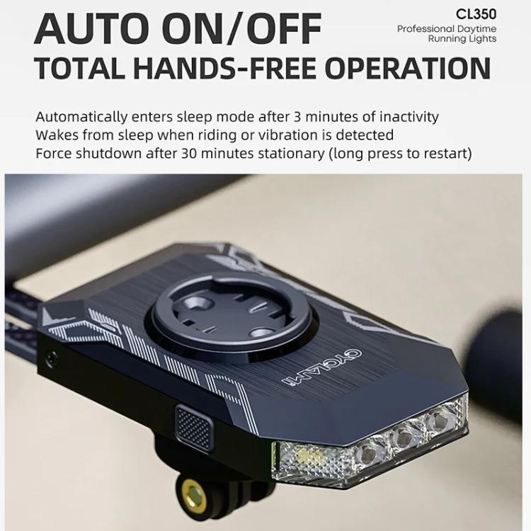 CYCLAMI CL350 Bike Daytime Running Light With Speedometer Interface Outdoor Cycling Nighttime High-Intensity Light