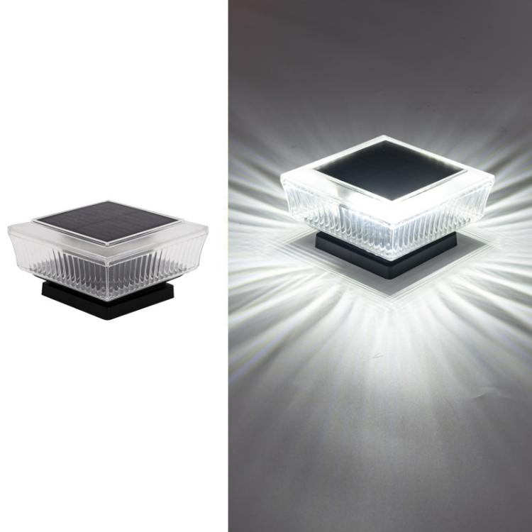 Waterproof Solar-Powered LED Pillar Light For Outdoor Courtyard Lighting