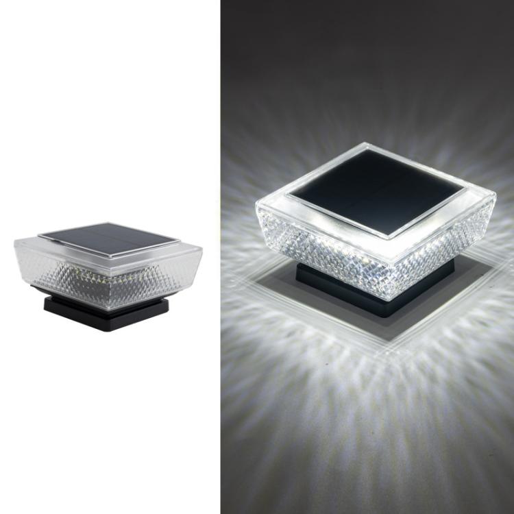 Waterproof Solar-Powered LED Pillar Light For Outdoor Courtyard Lighting