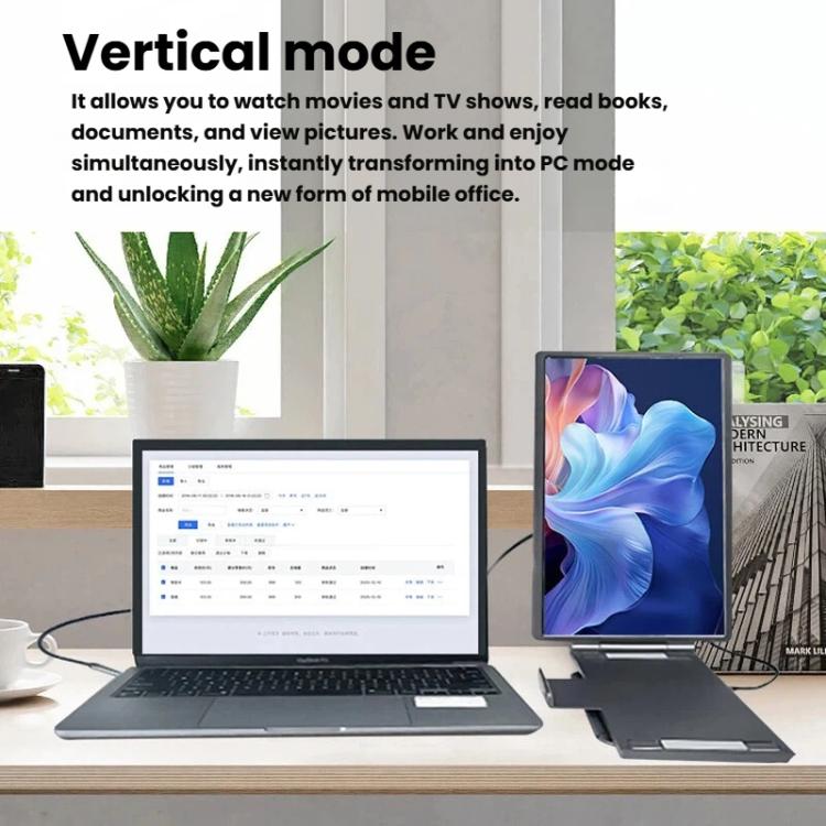 HYX-14R 14-Inch Portable Monitor USB-C & HDMI-Compatible Laptop Second Screen
