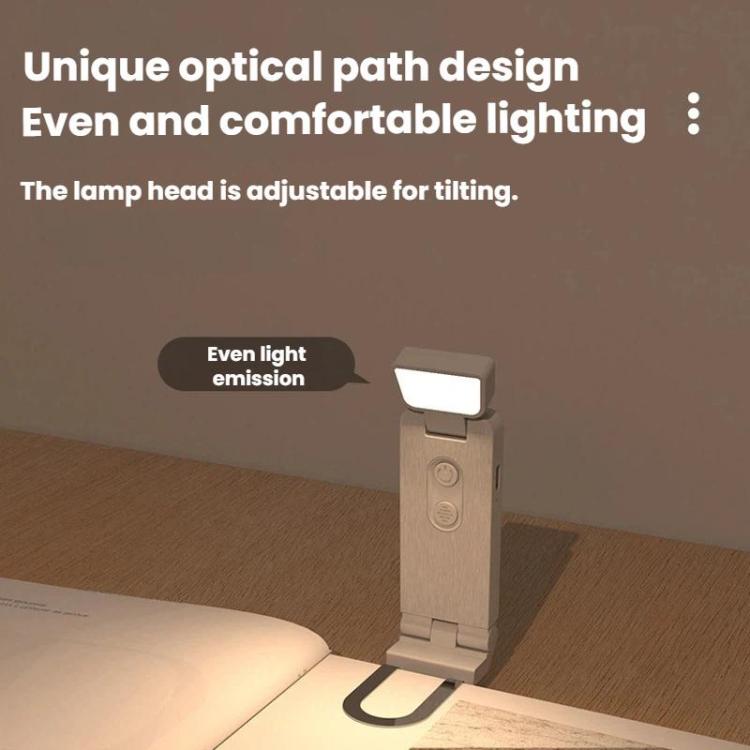 Mini USB Portable Bookmark Lamp Clip-on LED Eye-protection Desk Lamp, Color: 200mAh White
