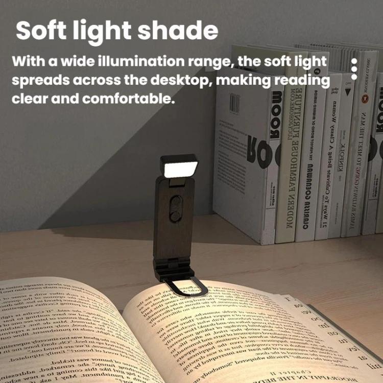Mini USB Portable Bookmark Lamp Clip-on LED Eye-protection Desk Lamp, Color: 200mAh White