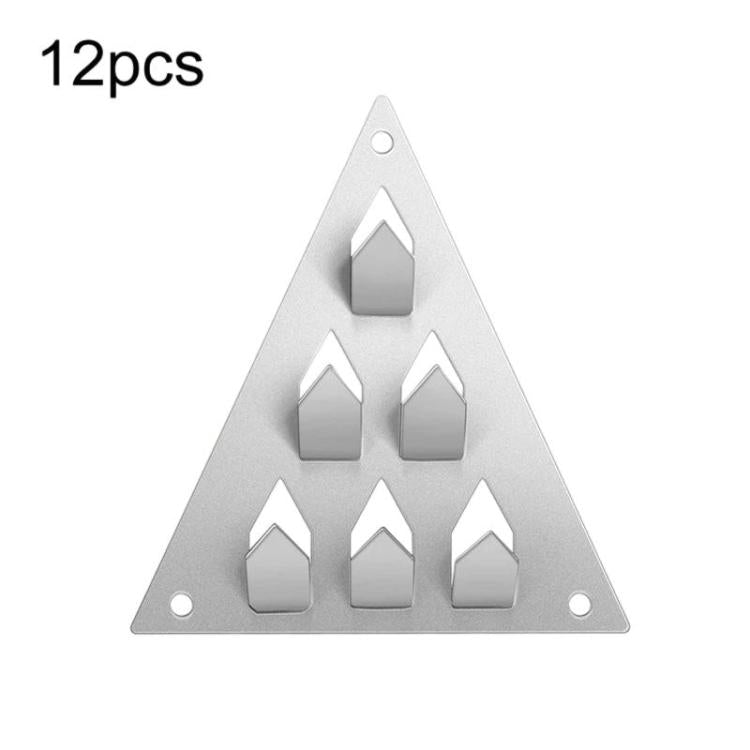 12pcs Push-In Acoustic Panel Clamp Triangle Base For Acoustic Panel Installation