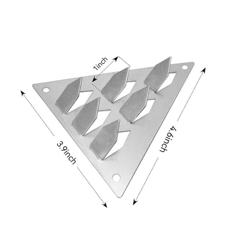 12pcs Push-In Acoustic Panel Clamp Triangle Base For Acoustic Panel Installation