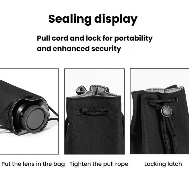 Cwatcun D296 Large Camera Lens Pouch Lightweight Soft Shockproof Camera Inner Case