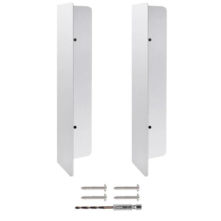 2pcs Stainless Steel Garage Door Seal Baffle Anti-Snake & Anti-Rodent Device