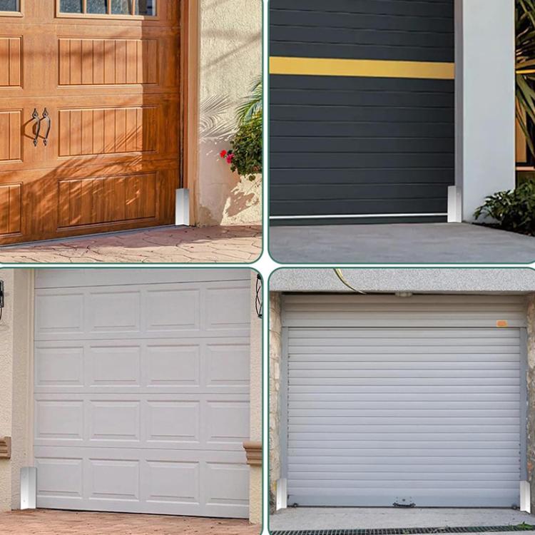 2pcs Stainless Steel Garage Door Seal Baffle Anti-Snake & Anti-Rodent Device