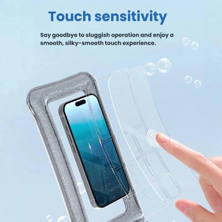 IPX8 Waterproof Phone Case Floating Touchscreen Pouch for Swimming Rafting Glitter