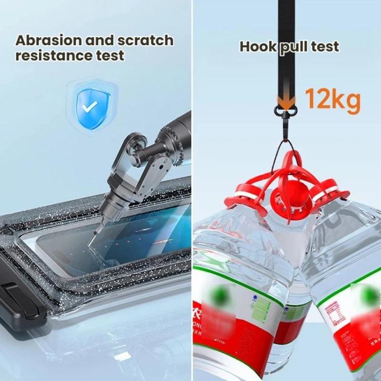 IPX8 Waterproof Phone Case Floating Touchscreen Pouch for Swimming Rafting Glitter