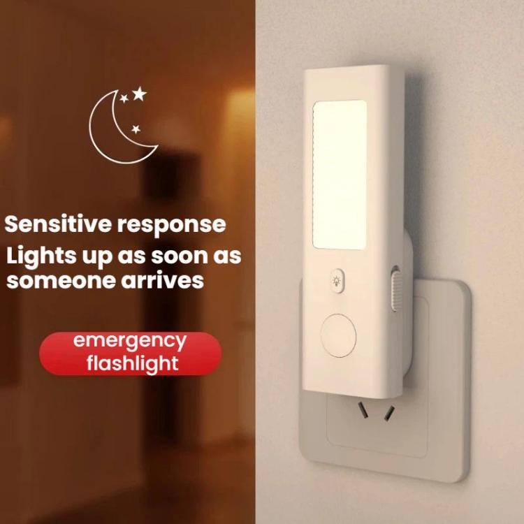 Human Body Induction Charging And Plug-In Dual-Use Night Light - US Plug