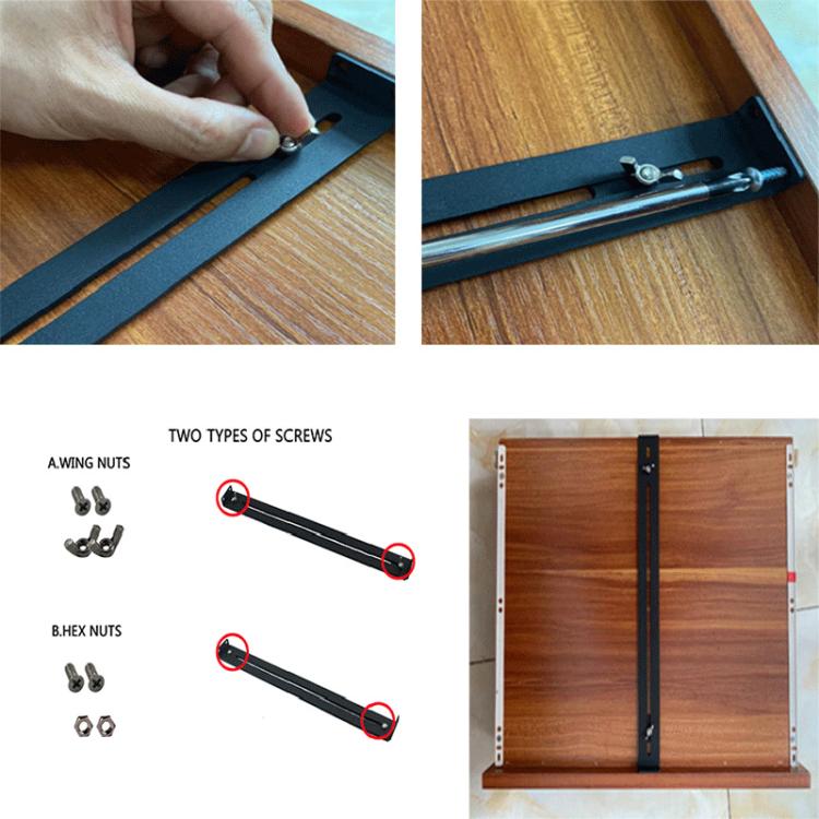 Drawer Repair Kit Furniture Reinforcement Repair Brackets For Wood / Particle Board / MDF Drawer Cabinets, Style: 1