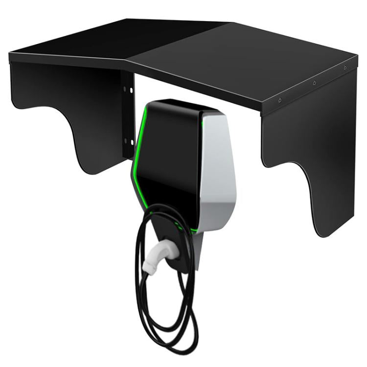 Wall-Mounted Charging Pile Rain Cover Universal Protection Kit For Charging Stations - Black