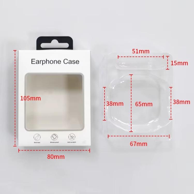 100pcs /Pack Earphone Case Packaging Box with Blister Tray Retail Ready Display Box  Universal Version