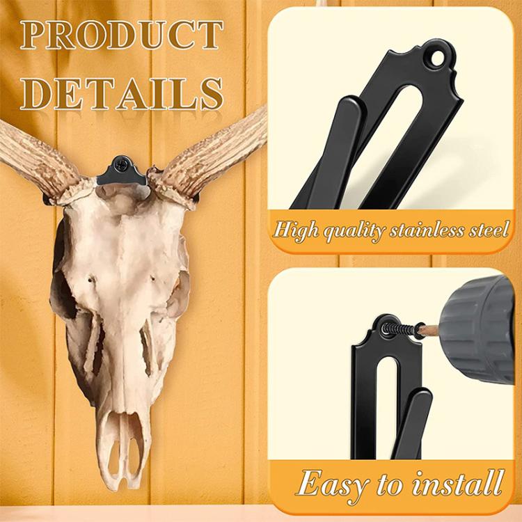 12pcs Animal Skull Wall Mount Bracket Crafts Decor Hooks