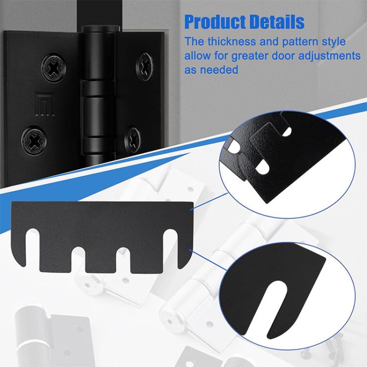 10pcs PVC Door Hinge Shim Hinge Repair Kit