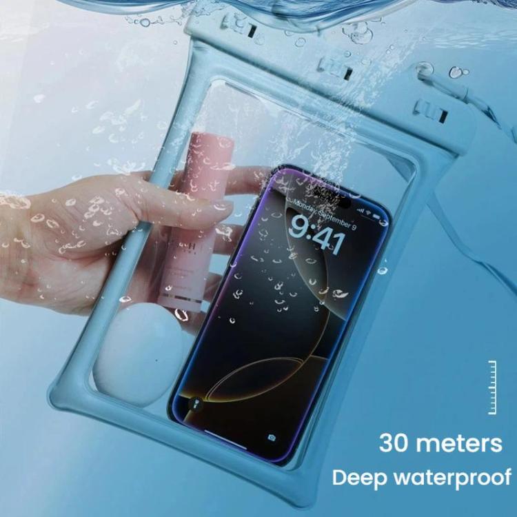 9-inch Double-Airbag Smartphone Waterproof Pouch Touchscreen Dry Bag for Beach Swimming
