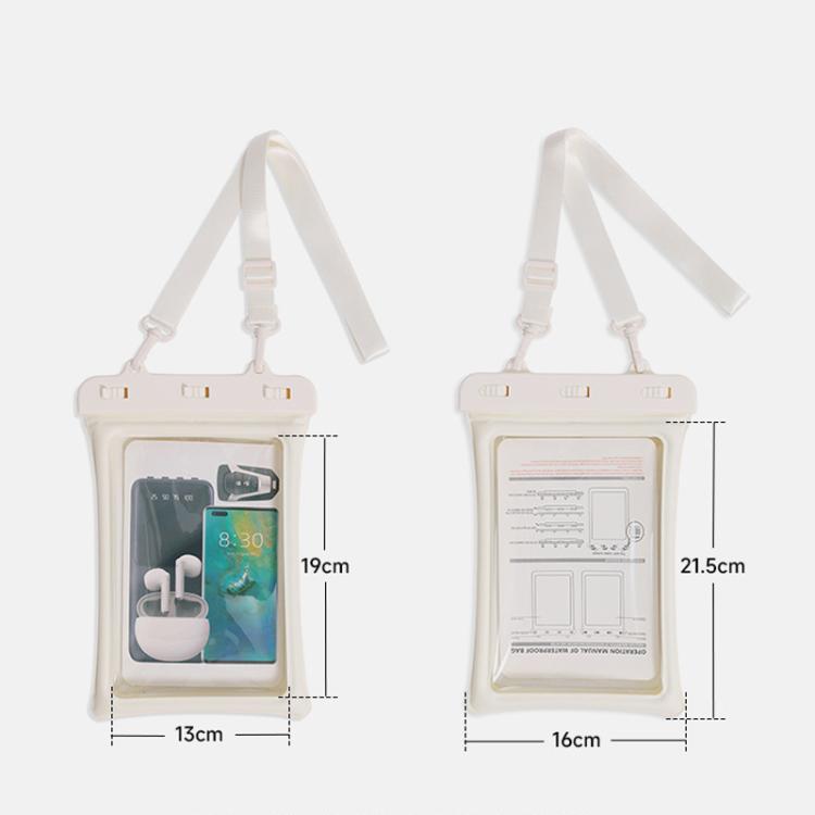 9-inch Double-Airbag Smartphone Waterproof Pouch Touchscreen Dry Bag for Beach Swimming