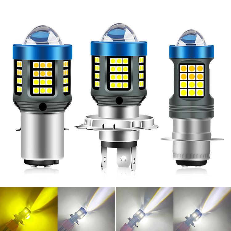 Motorcycle LED High-brightness Lens Headlight, Specification: BA20D