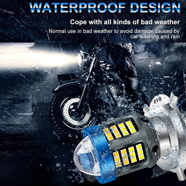 Motorcycle LED High-brightness Lens Headlight, Specification: BA20D