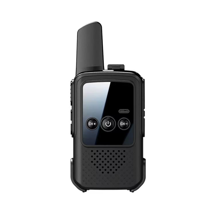 Single Mini Wireless Long Range Parent Child Walkie Talkie,EU Plug  - Black