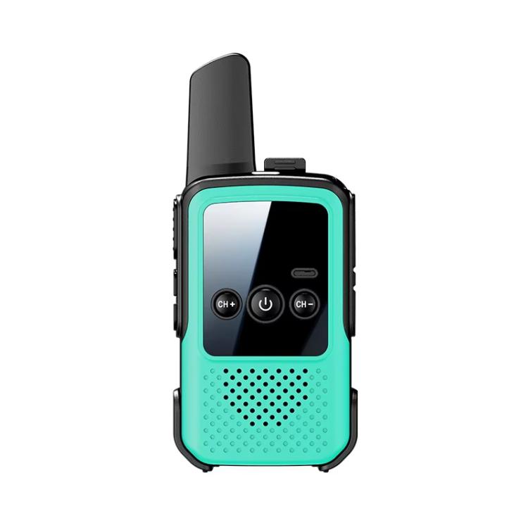 Single Mini Wireless Long Range Parent Child Walkie Talkie, US Plug  - Green