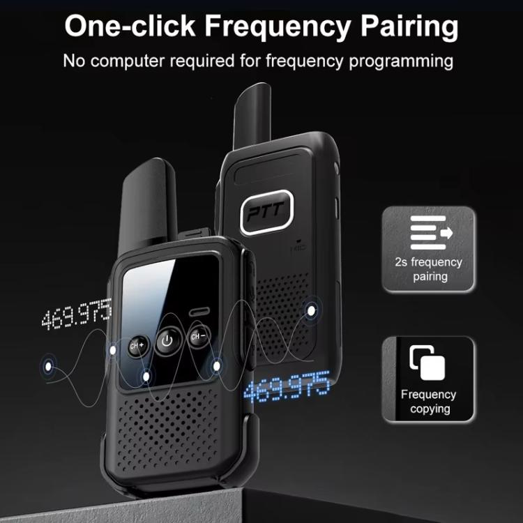 Single Mini Wireless Long Range Parent Child Walkie Talkie, EU Plug  - Green