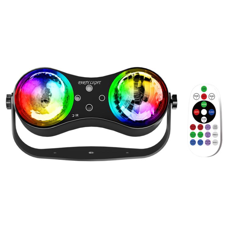 Remote Control Magic Ball Light 7-Color Rotating LED Stage Light Atmosphere Light For Bar & KTV UK Plug